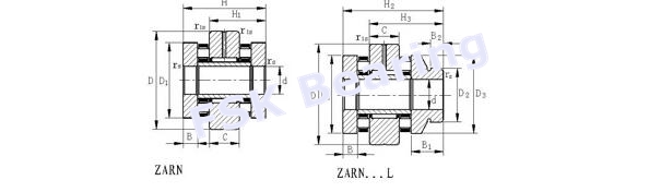 Νάυλον κλουβιών/κλουβιών ZARN2557 ορείχαλκου ρουλεμάν κυλίνδρων ώθησης κυλινδρικό για την εργαλειομηχανή 0
